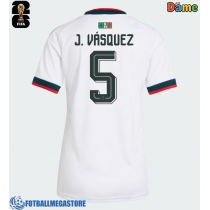 Fotballdrakt Dame Mexico Johan Vasquez #5 Bortedrakt VM 2026 Kortermet